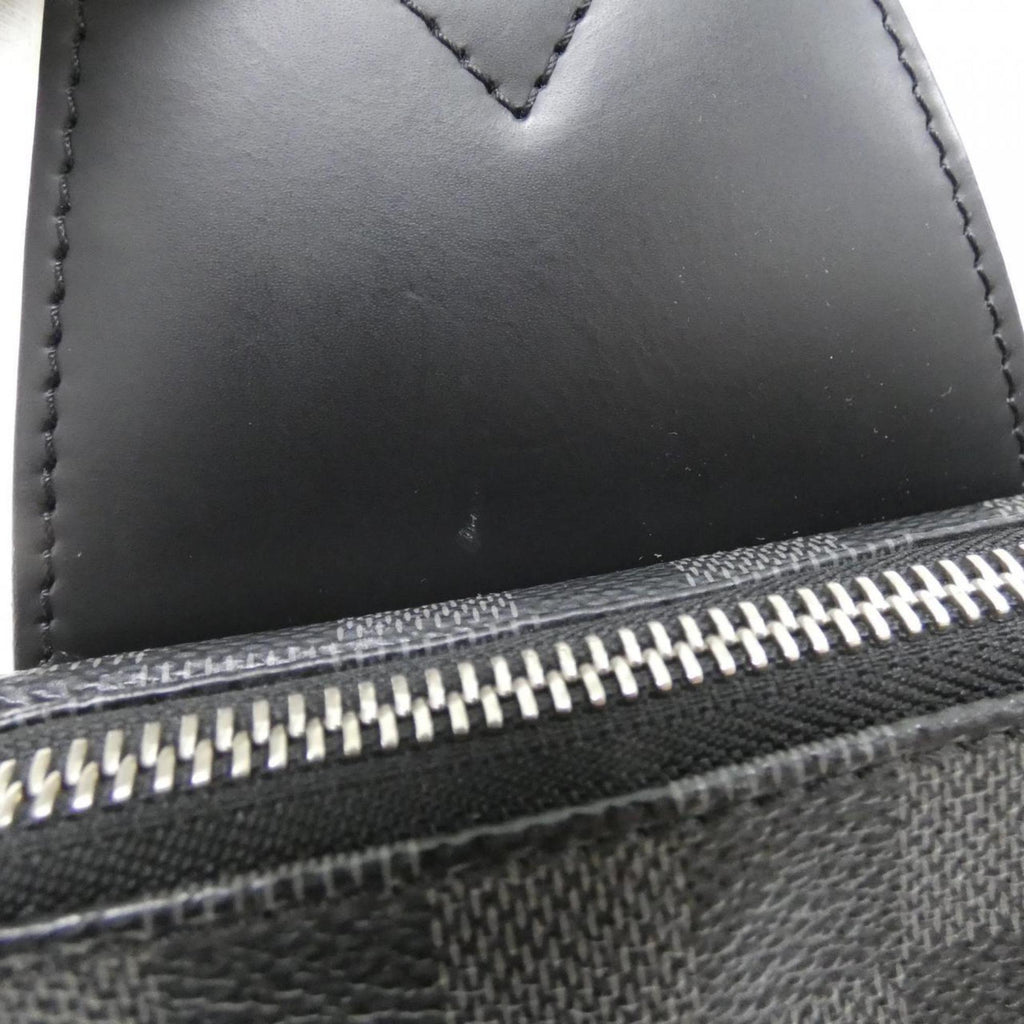 Louis Vuitton Graphite Coated Canvas Shoulder Bag Sling Bag (Pre-Owned)
