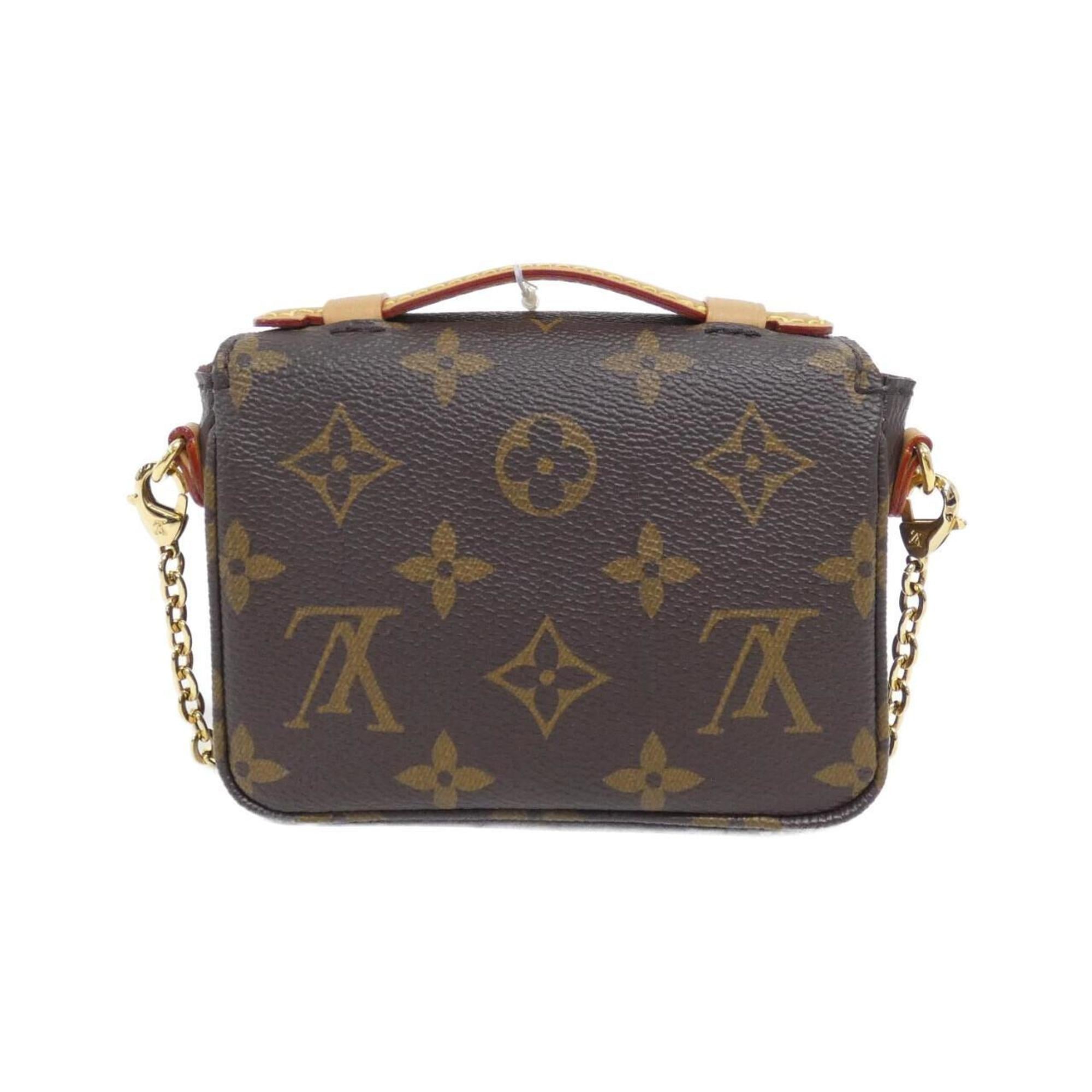 Louis Vuitton Marron Coated Canvas Shoulder Bag (Pre-Owned)