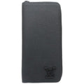 Louis Vuitton Noir Leather Long Wallet (Bi-Fold) (Pre-Owned)