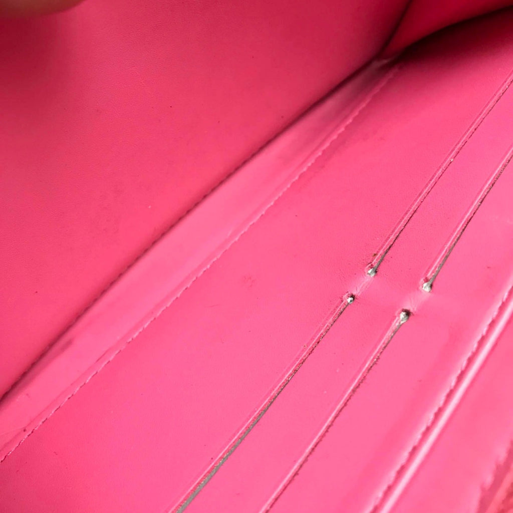 Louis Vuitton Pink Leather Long Wallet (Bi-Fold) (Pre-Owned)