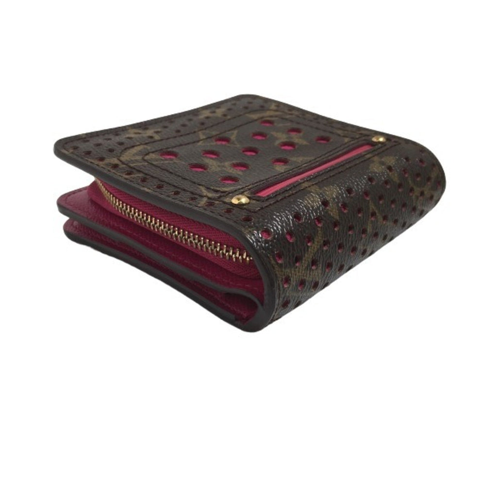 Louis Vuitton Fuchsia Monogram Perforated Wallet (Bi-Fold) (Pre-Owned)