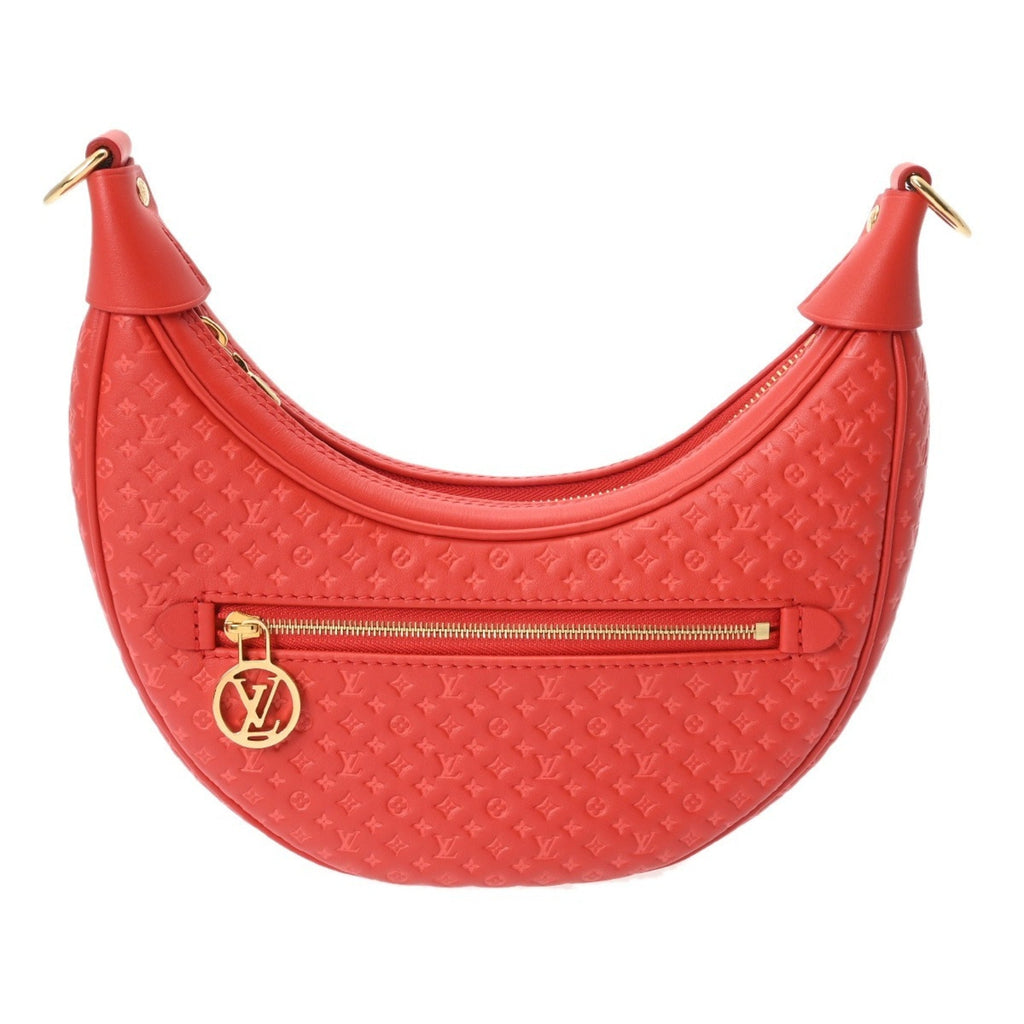 Louis Vuitton Red Color Leather Shoulder Bag (Pre-Owned)