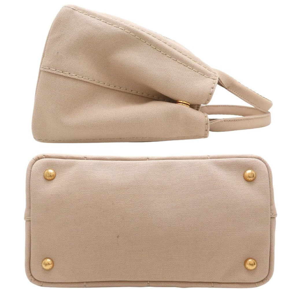 Prada Beige Canvas Handbag (Pre-Owned)
