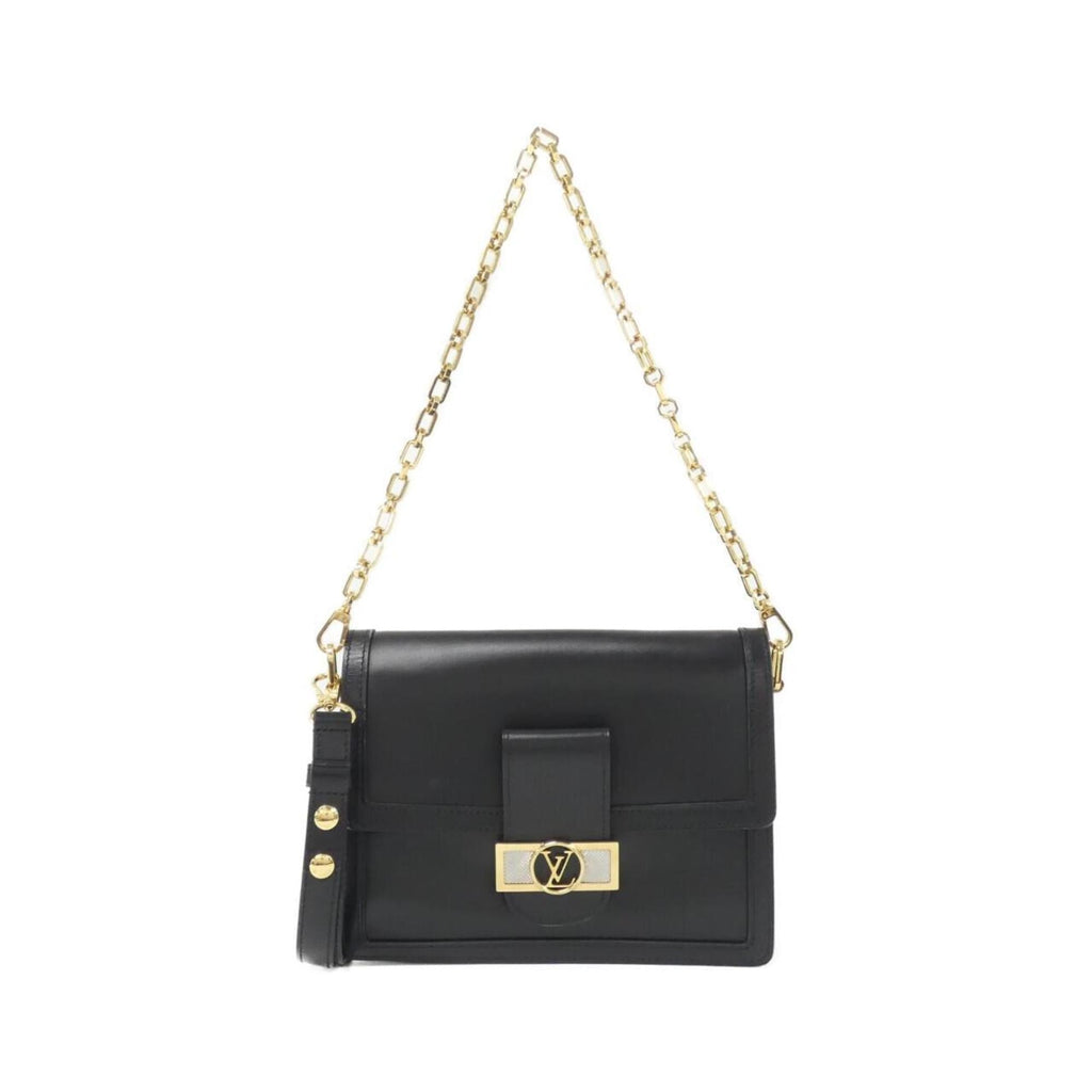 Louis Vuitton Black Leather Shoulder Bag (Pre-Owned)