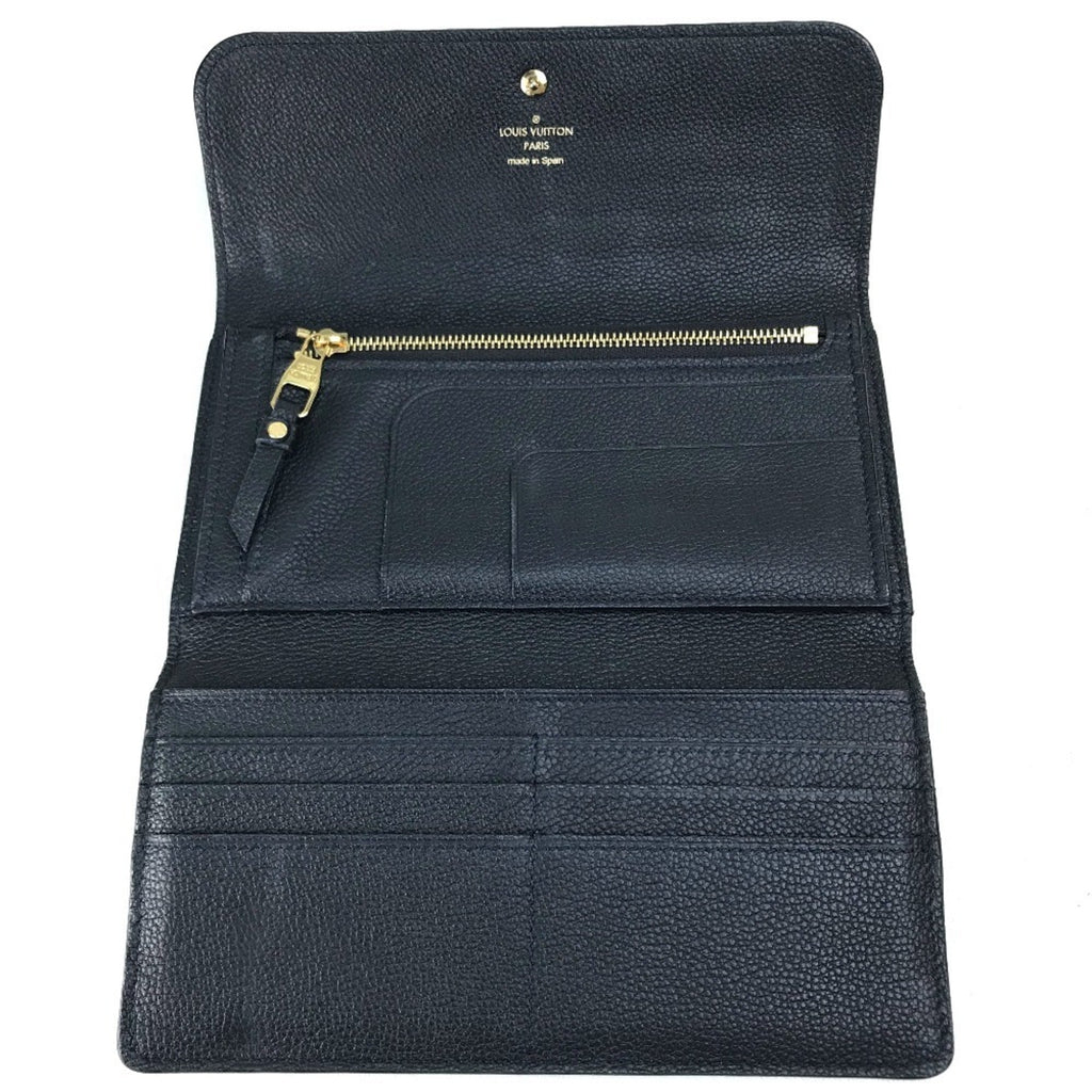 Louis Vuitton Infini Navy Monogram Empreinte Long Wallet (Bi-Fold) (Pre-Owned)