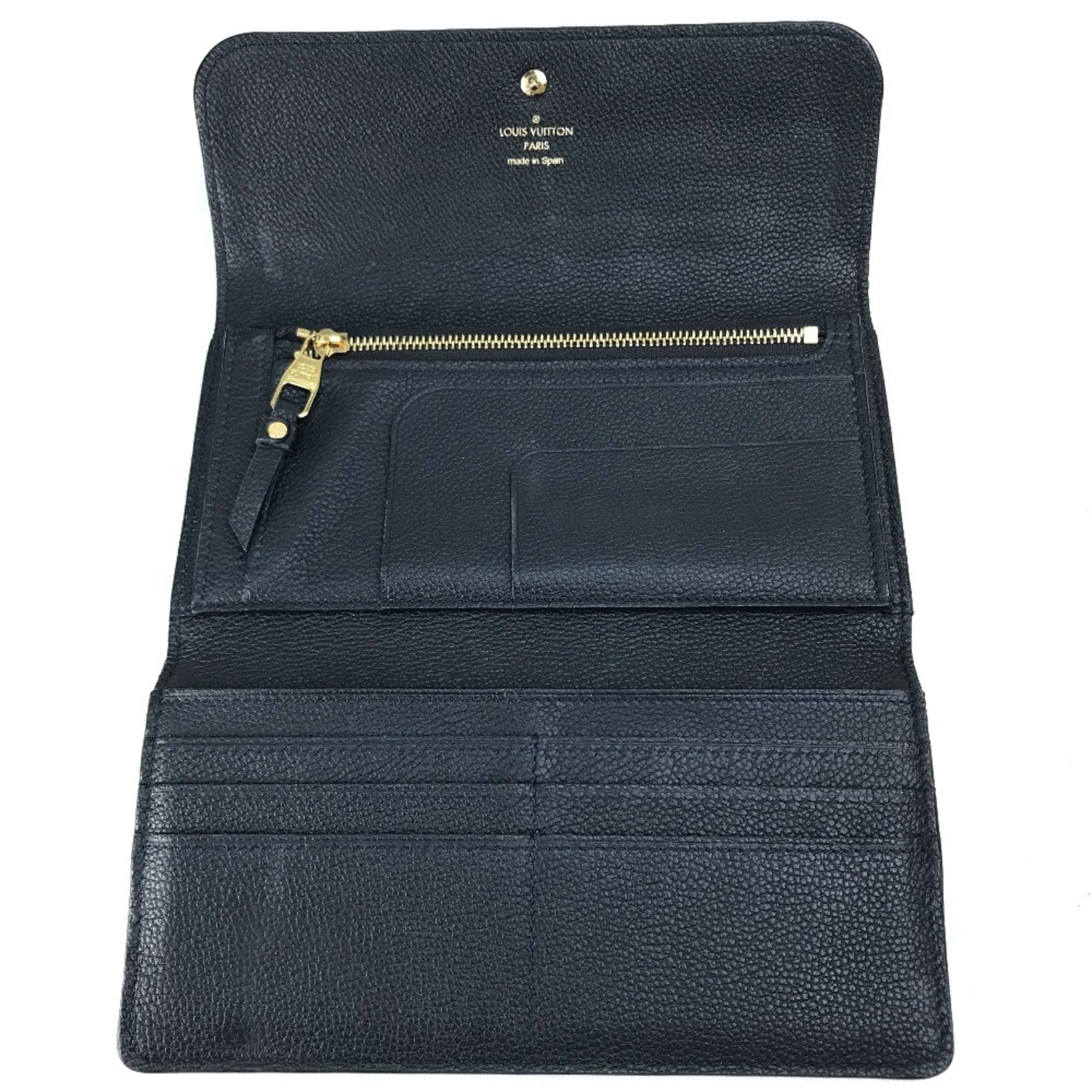Louis Vuitton Infini Navy Monogram Empreinte Long Wallet (Bi-Fold) (Pre-Owned)