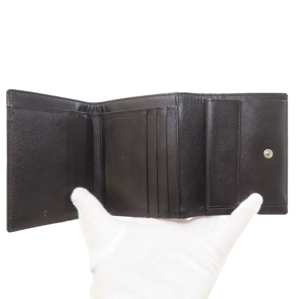 Prada Black Nylon Wallet (Tri-Fold) (Pre-Owned)