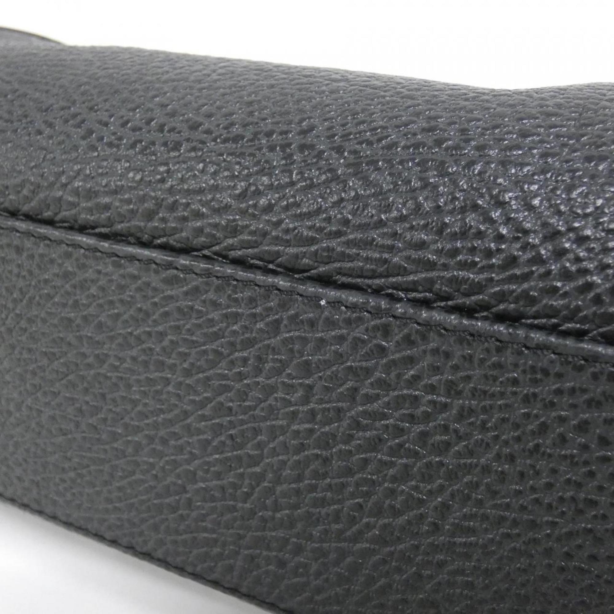 Louis Vuitton Black Leather Handbag (Pre-Owned)