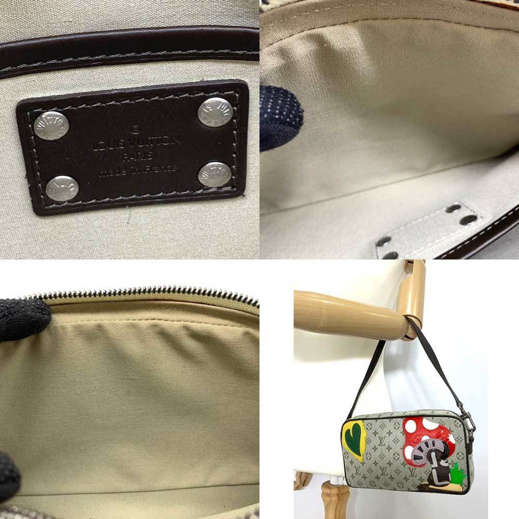 Louis Vuitton Monogram Mini Green Khaki Multi-Color Monogram Mini Handbag Pochette (Pre-Owned)