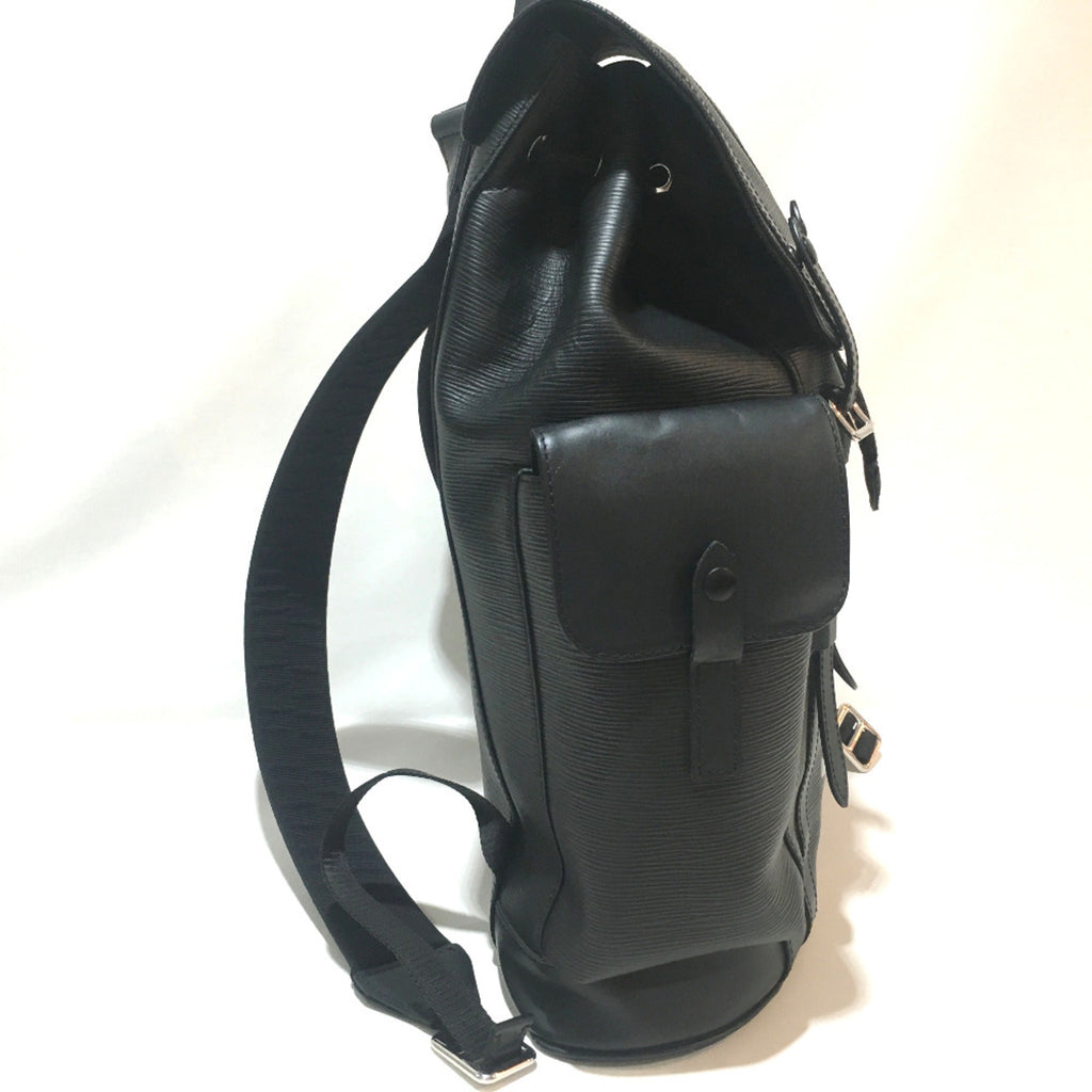 Louis Vuitton Black Leather Backpack (Pre-Owned)