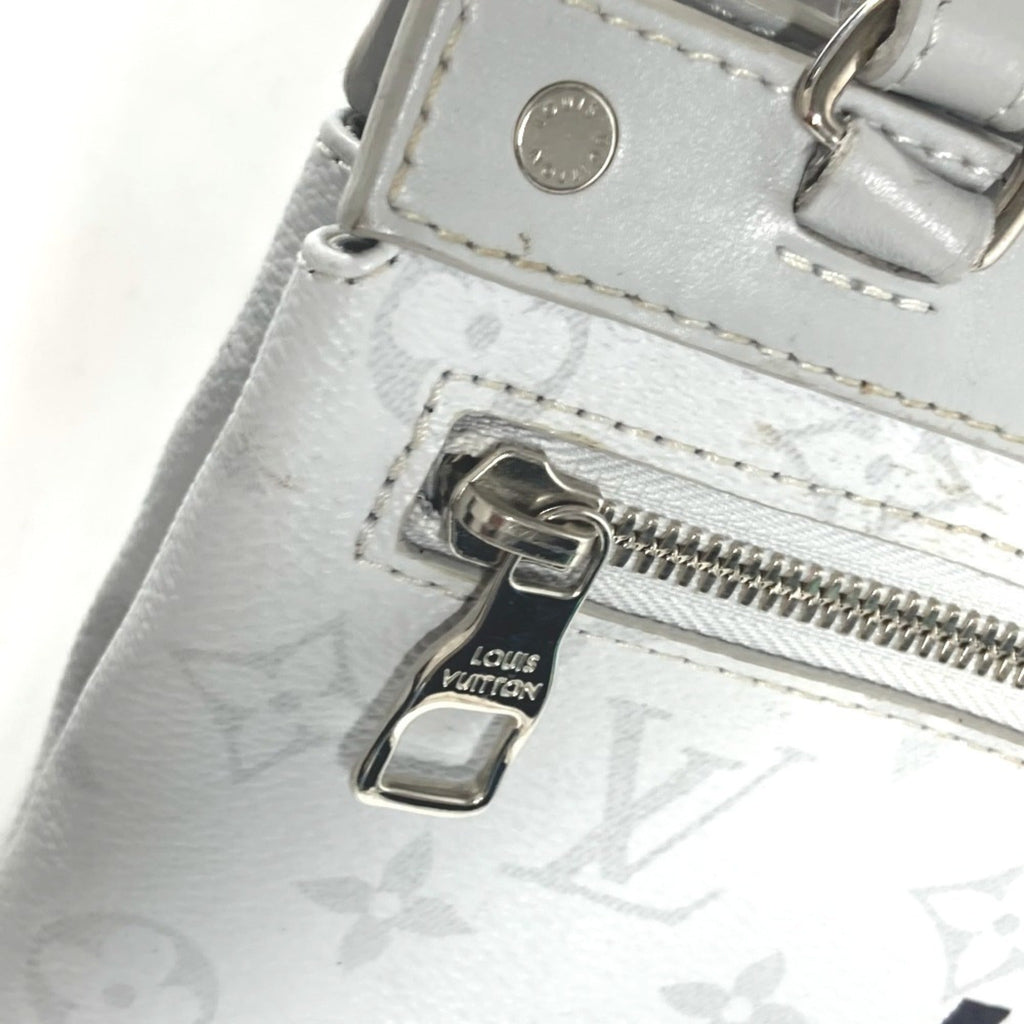 Louis Vuitton White Monogram Shoulder Bag Tote Bag (Pre-Owned)