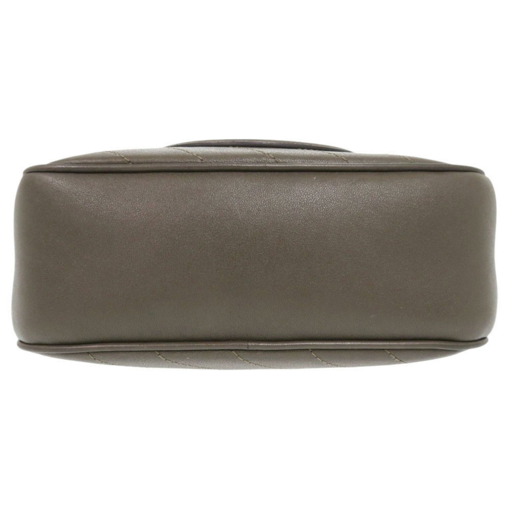 Gucci Brown Leather Shoulder Bag (Pre-Owned)
