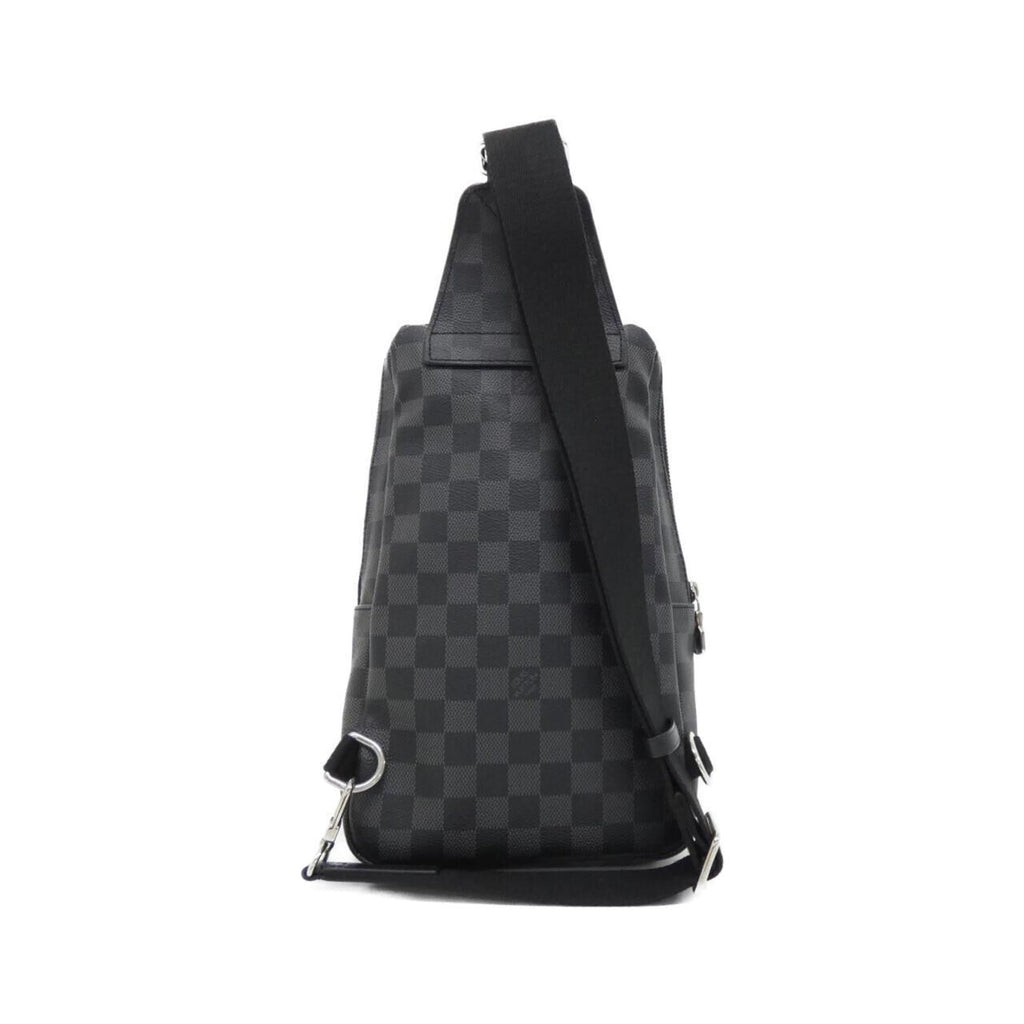 Louis Vuitton Graphite Coated Canvas Shoulder Bag Sling Bag (Pre-Owned)