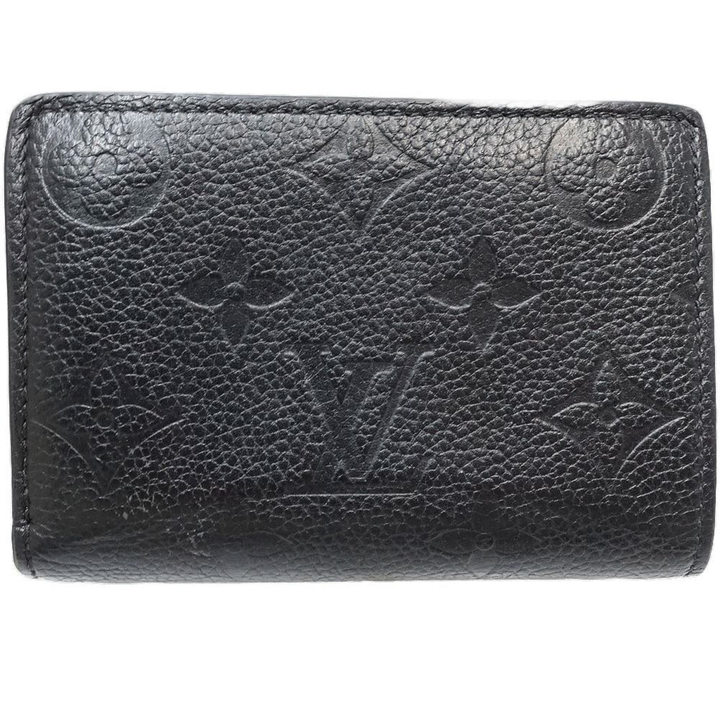 Louis Vuitton Monogram Empreinte Noir Leather Wallet (Bi-Fold) (Pre-Owned)