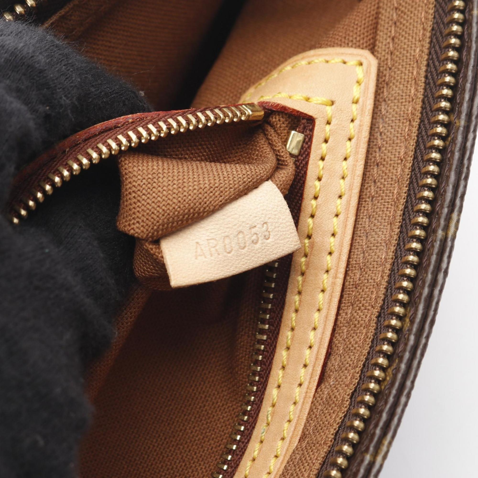 Louis Vuitton Brown Coated Canvas Pvc Monogram Leather Shoulder Bag (Pre-Owned)