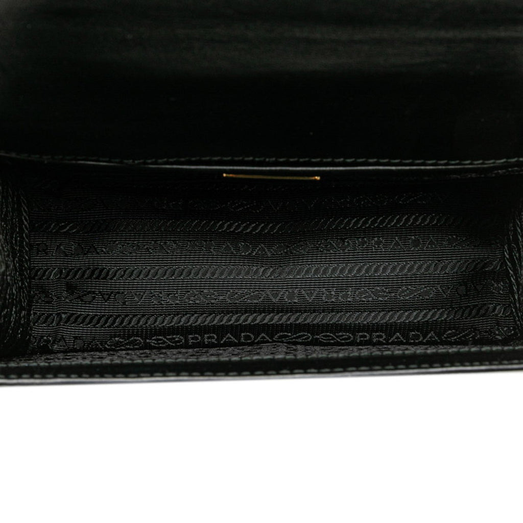 Prada Black Leather Shoulder Bag (Pre-Owned)