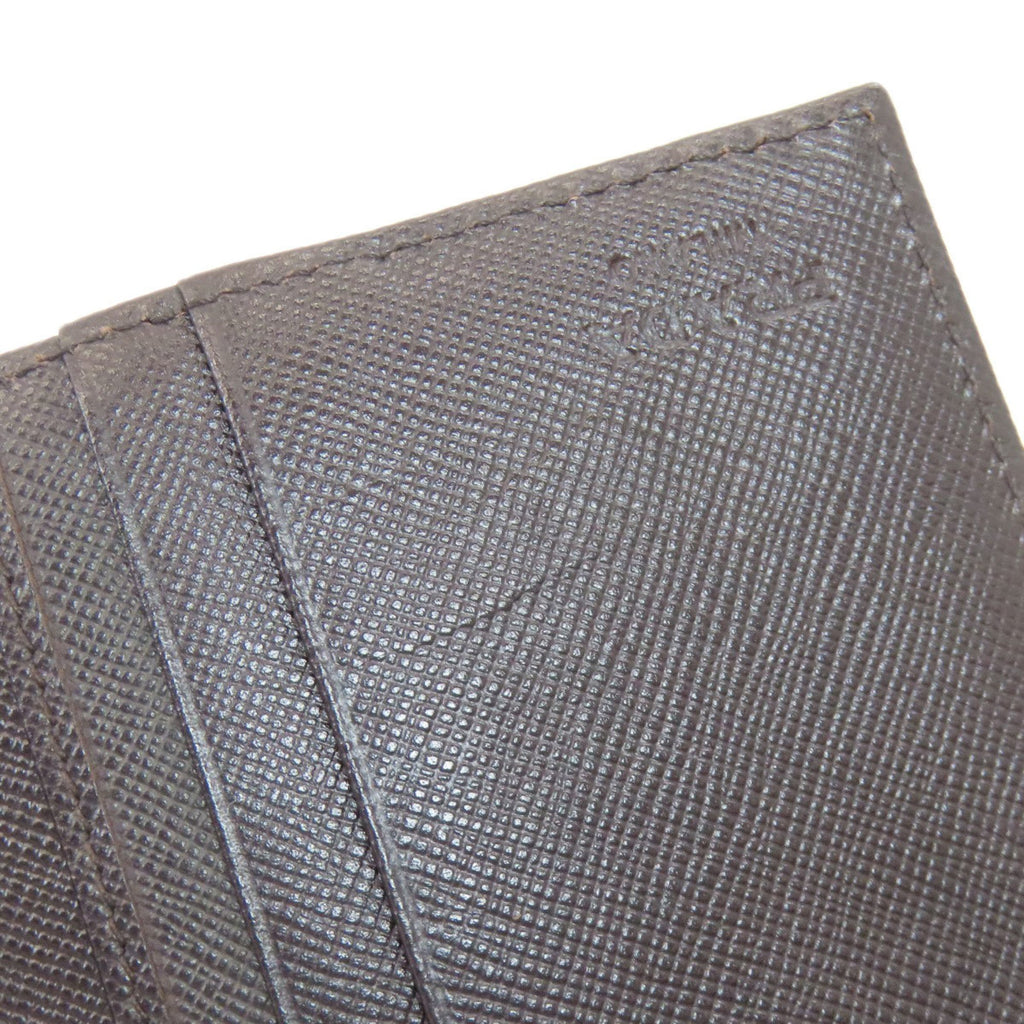 Prada Dark Brown Nylon Wallet (Bi-Fold) (Pre-Owned)