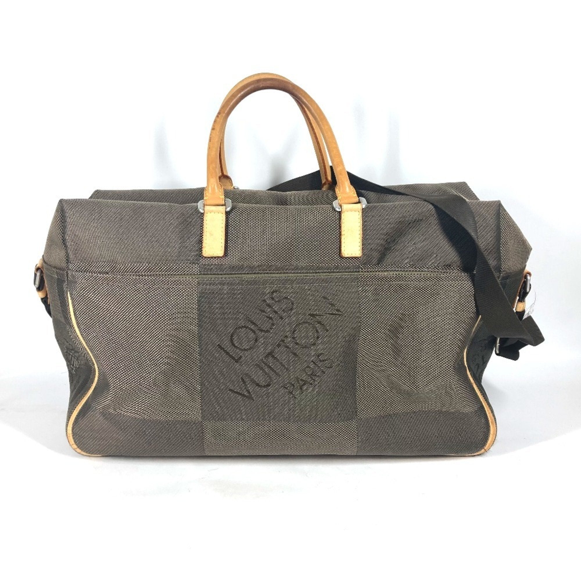 Louis Vuitton Khaki Canvas Boston Bag (Pre-Owned)