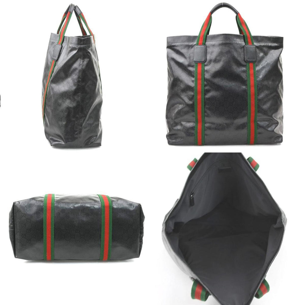 Gucci Black Pvc Handbag (Pre-Owned)