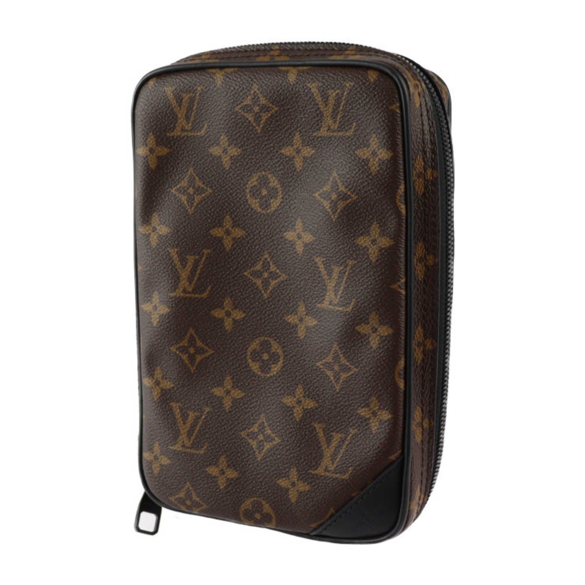 Louis Vuitton Black Brown Monogram Monogram Leather Shoulder Bag Sling Bag (Pre-Owned)