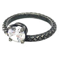 Bottega Veneta Intrecciato Silver 925 Band Ring (Pre-Owned)