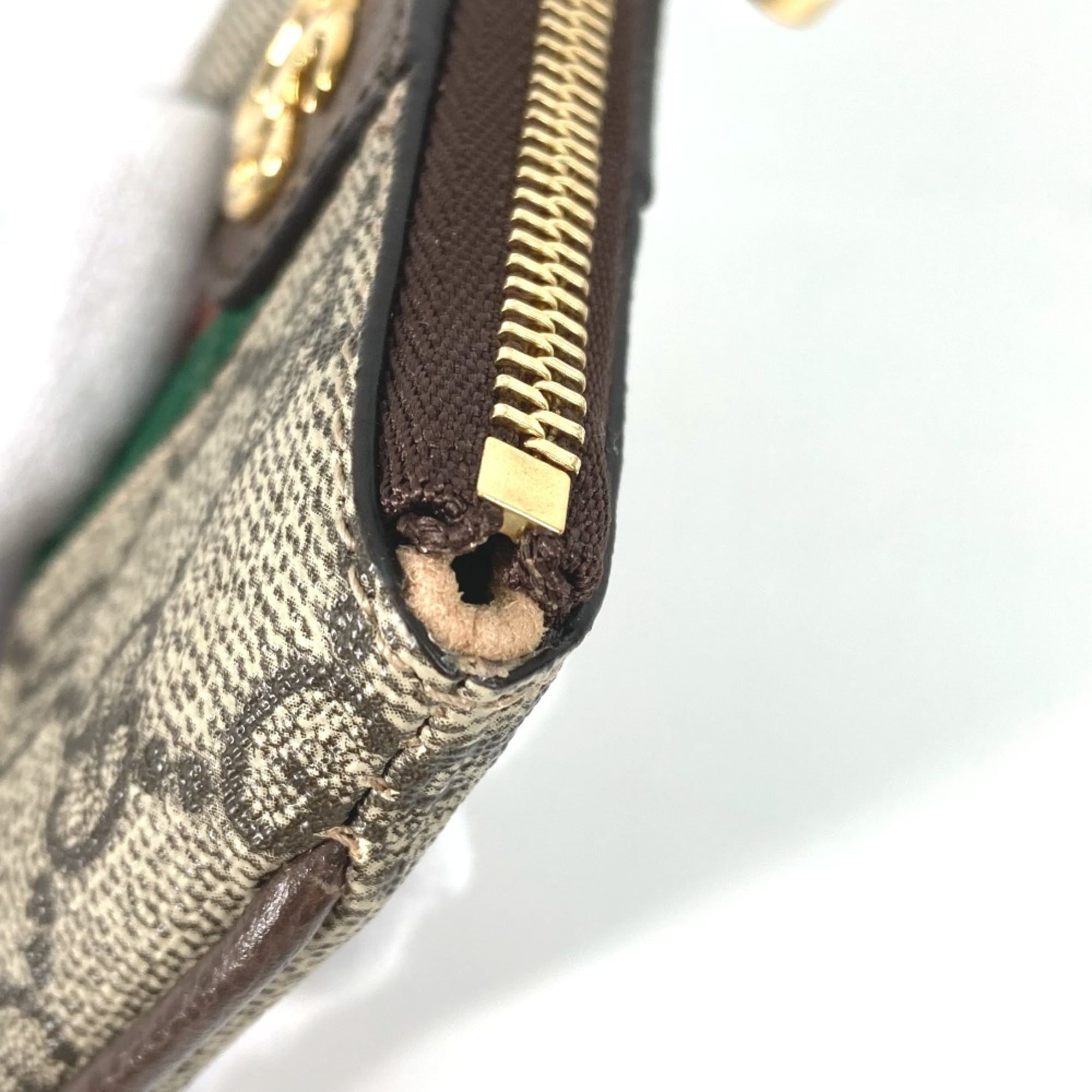 Gucci Beige Gg Supreme Coin Purse/Coin Case (Pre-Owned)