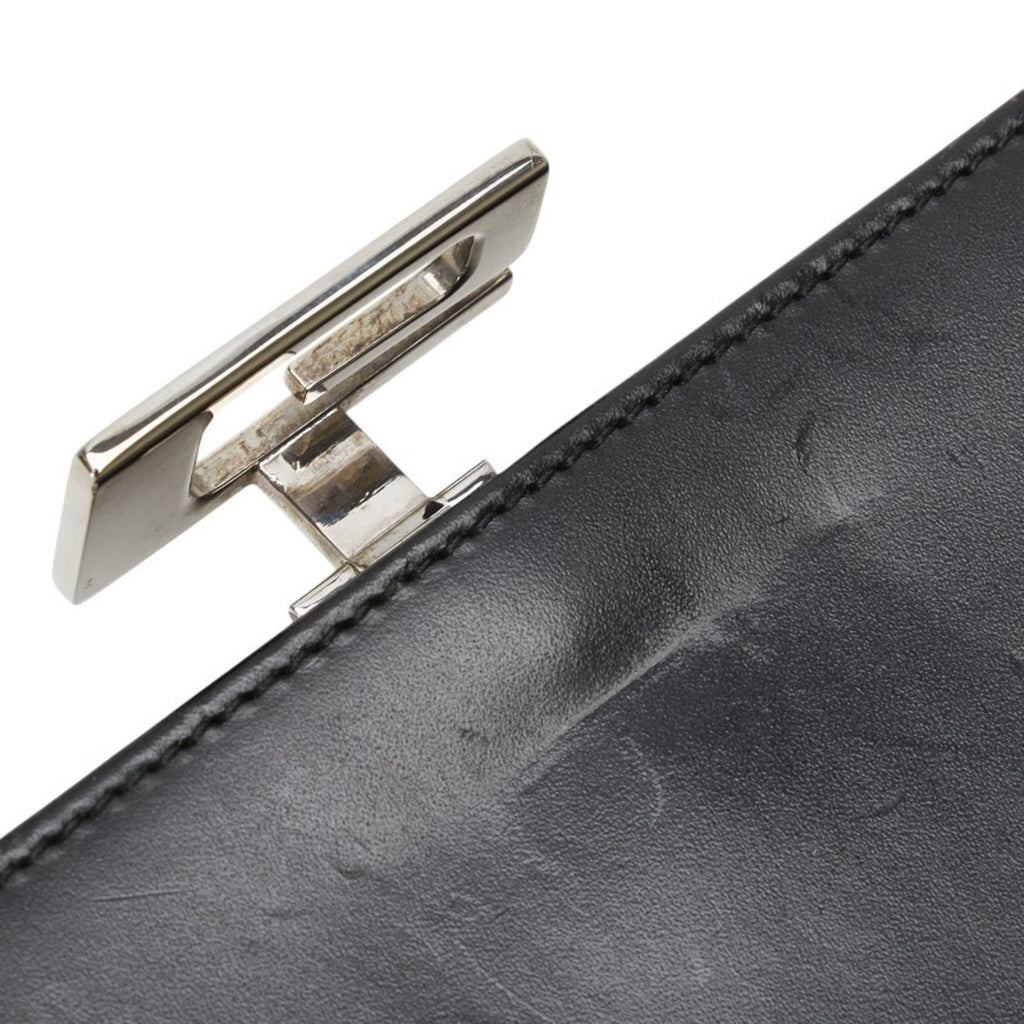 Gucci Black Leather Long Wallet (Bi-Fold) (Pre-Owned)