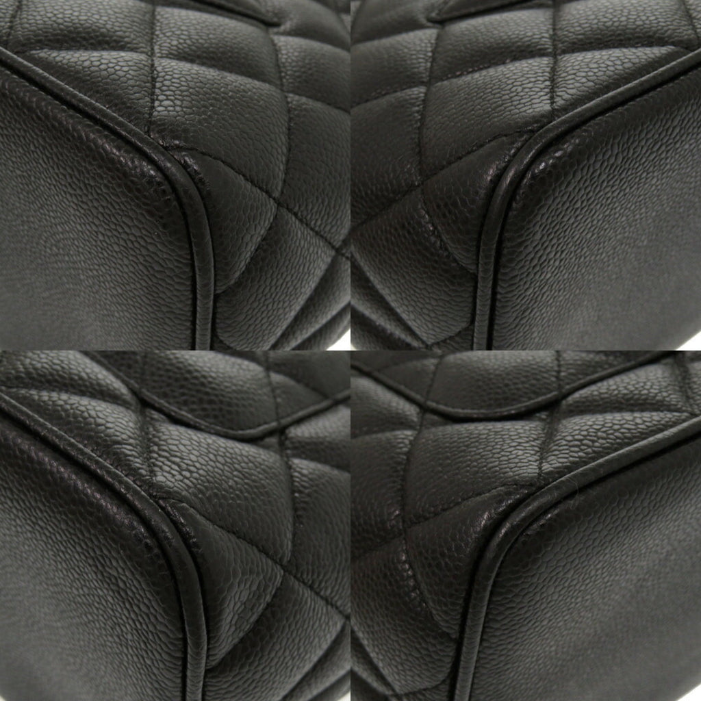 Chanel Black Grained Calfskin Tote Bag (Pre-Owned)