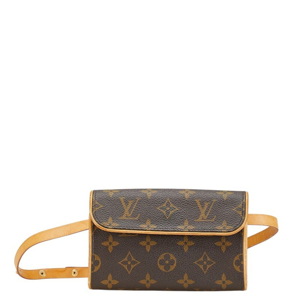 Louis Vuitton Brown Pvc Leather Pochette Sling Bag (Pre-Owned)
