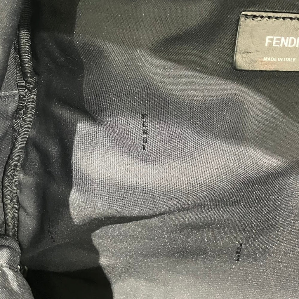 Fendi Black Nylon Leather Backpack (Pre-Owned)