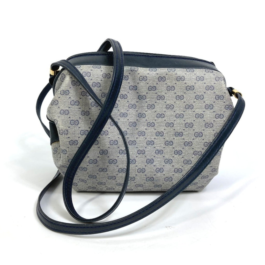 Gucci Navy Pvc Leather Pochette Shoulder Bag (Pre-Owned)