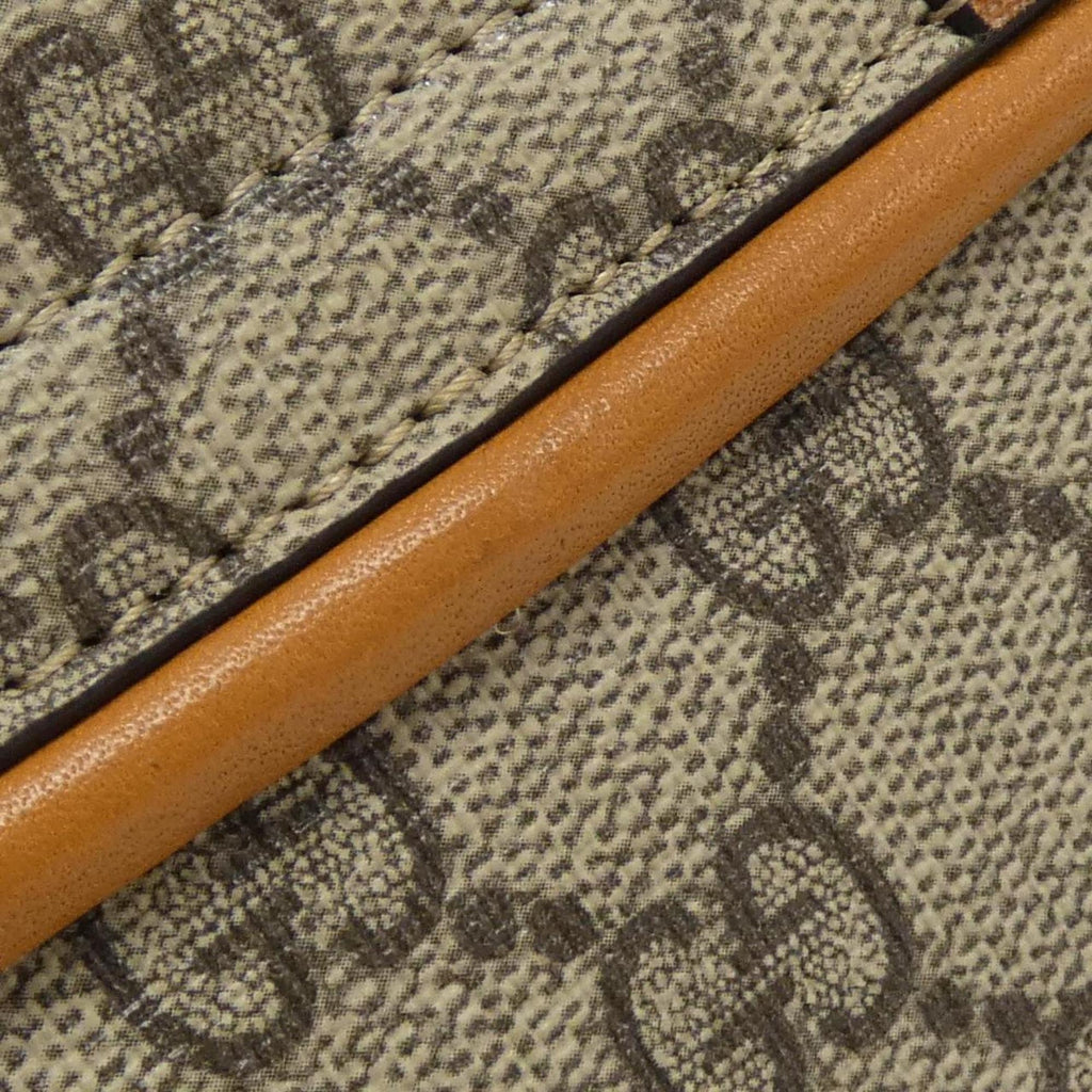 Gucci Beige Brown Gg Supreme Leather Fanny Pack (Pre-Owned)