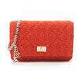Chanel Red Color Fabric Shoulder Bag (Pre-Owned)