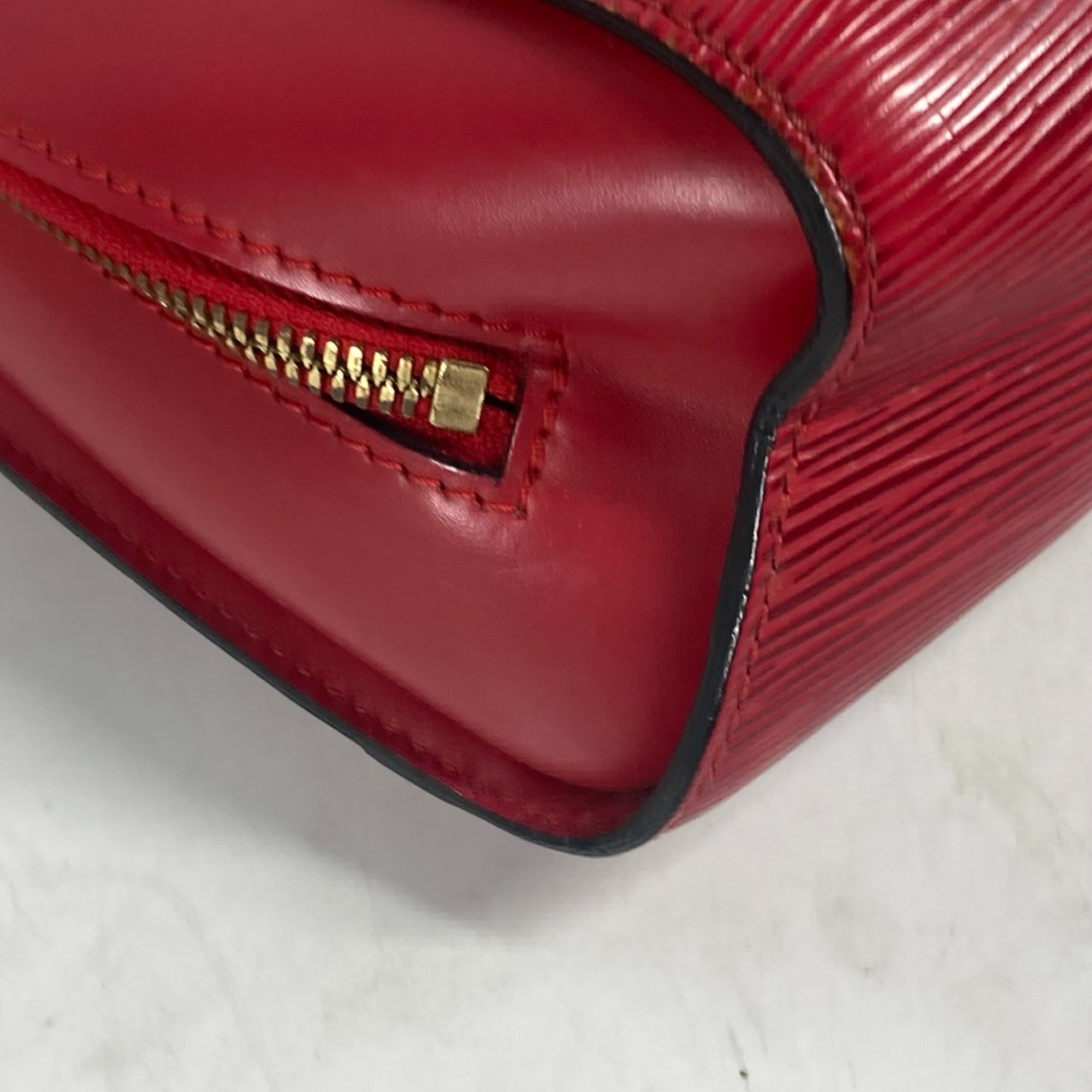 Louis Vuitton Red Color Epi Leather Backpack (Pre-Owned)