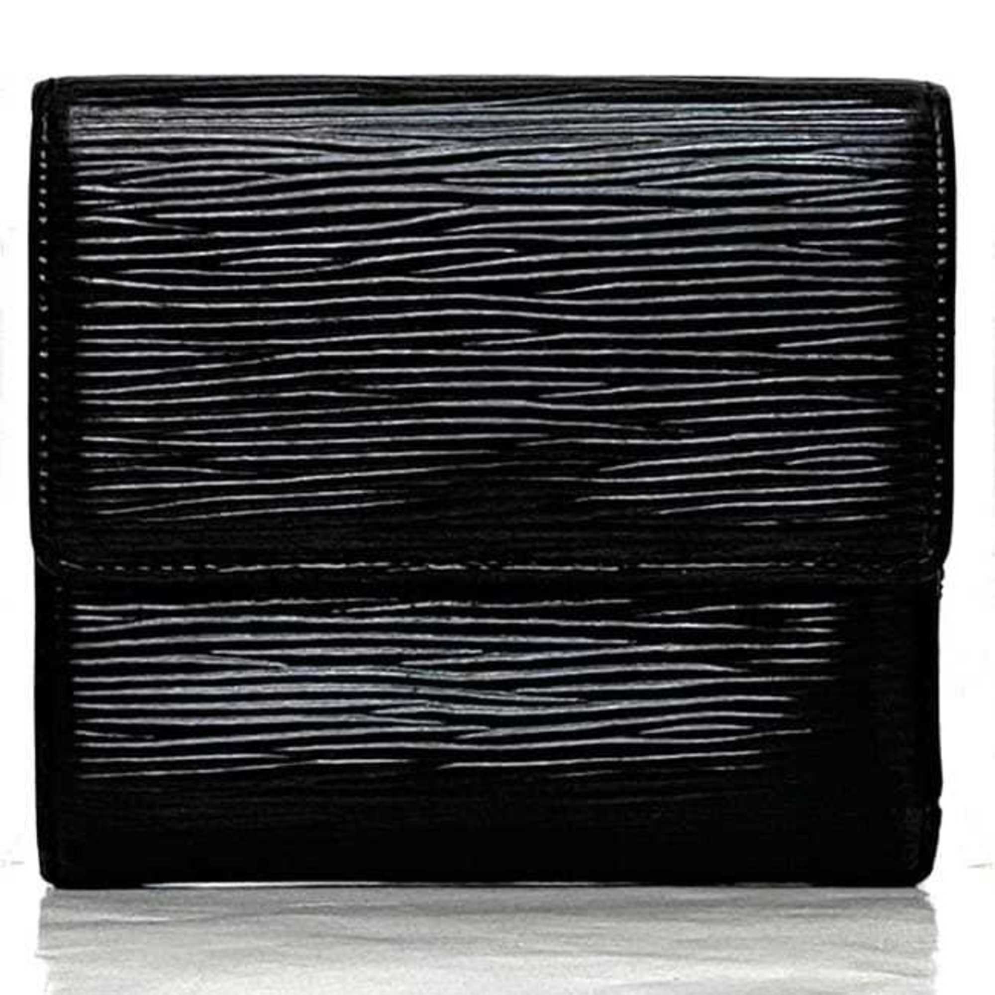 Louis Vuitton Black Noir Epi Leather Wallet (Tri-Fold) (Pre-Owned)
