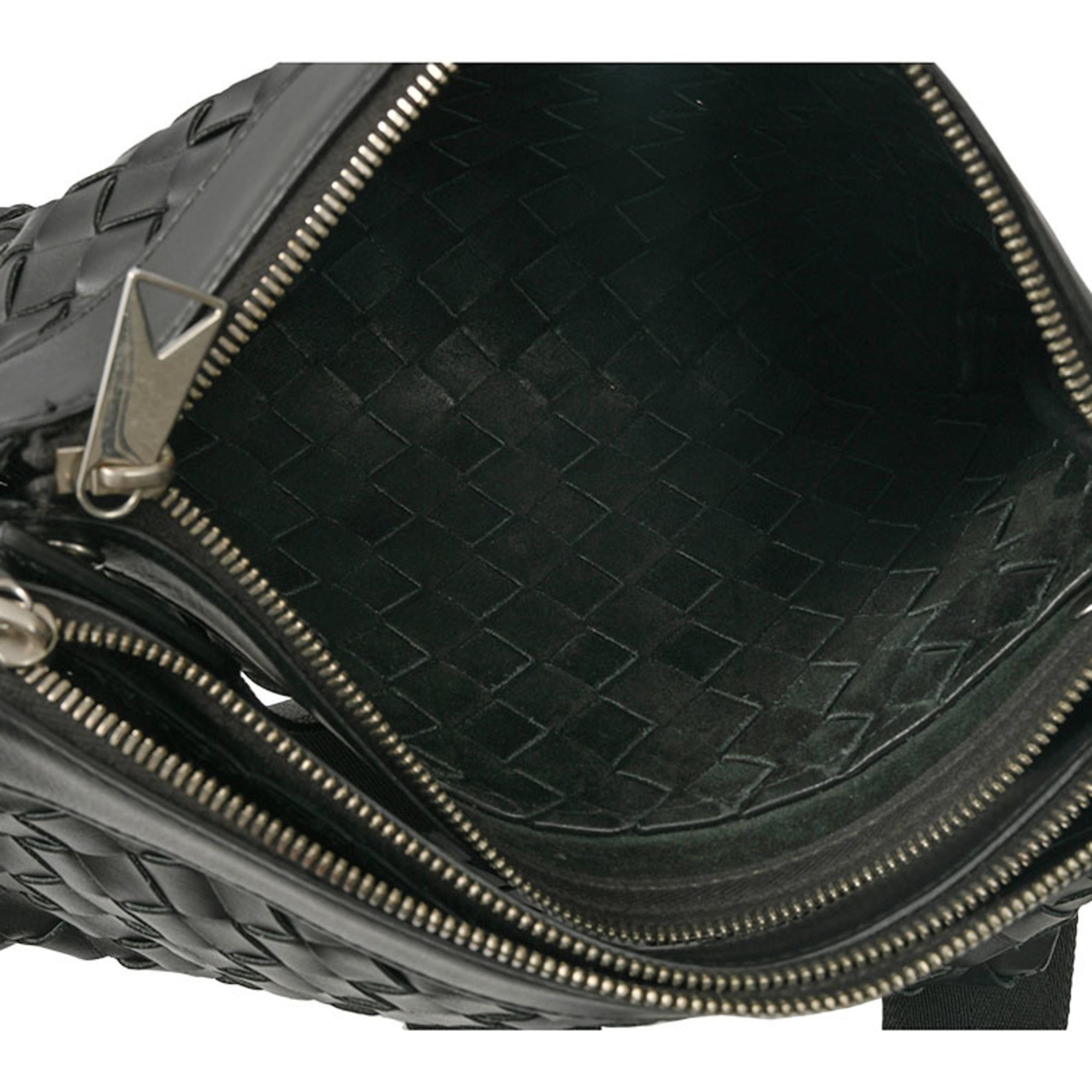 Bottega Veneta Black Polypropylene Leather Clutch Bag Shoulder Bag (Pre-Owned)