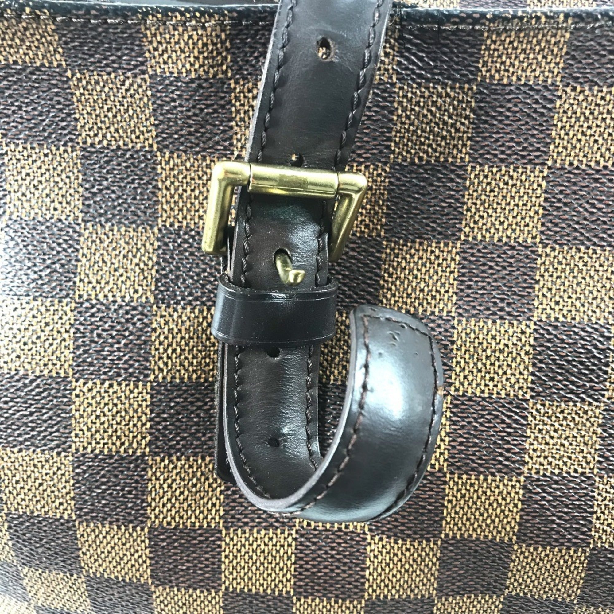 Louis Vuitton Brown Damier Canvas Shoulder Bag Tote Bag (Pre-Owned)