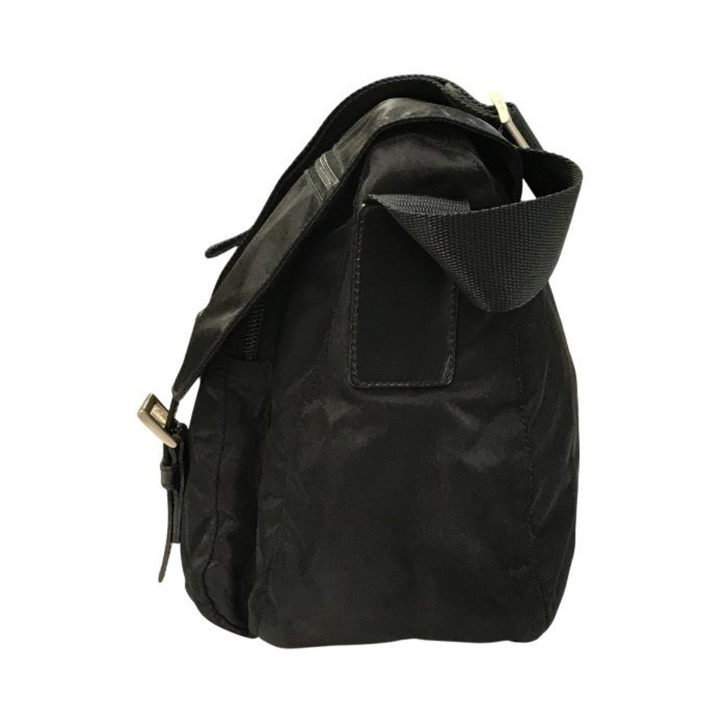 Prada Black Nylon Leather Shoulder Bag (Pre-Owned)