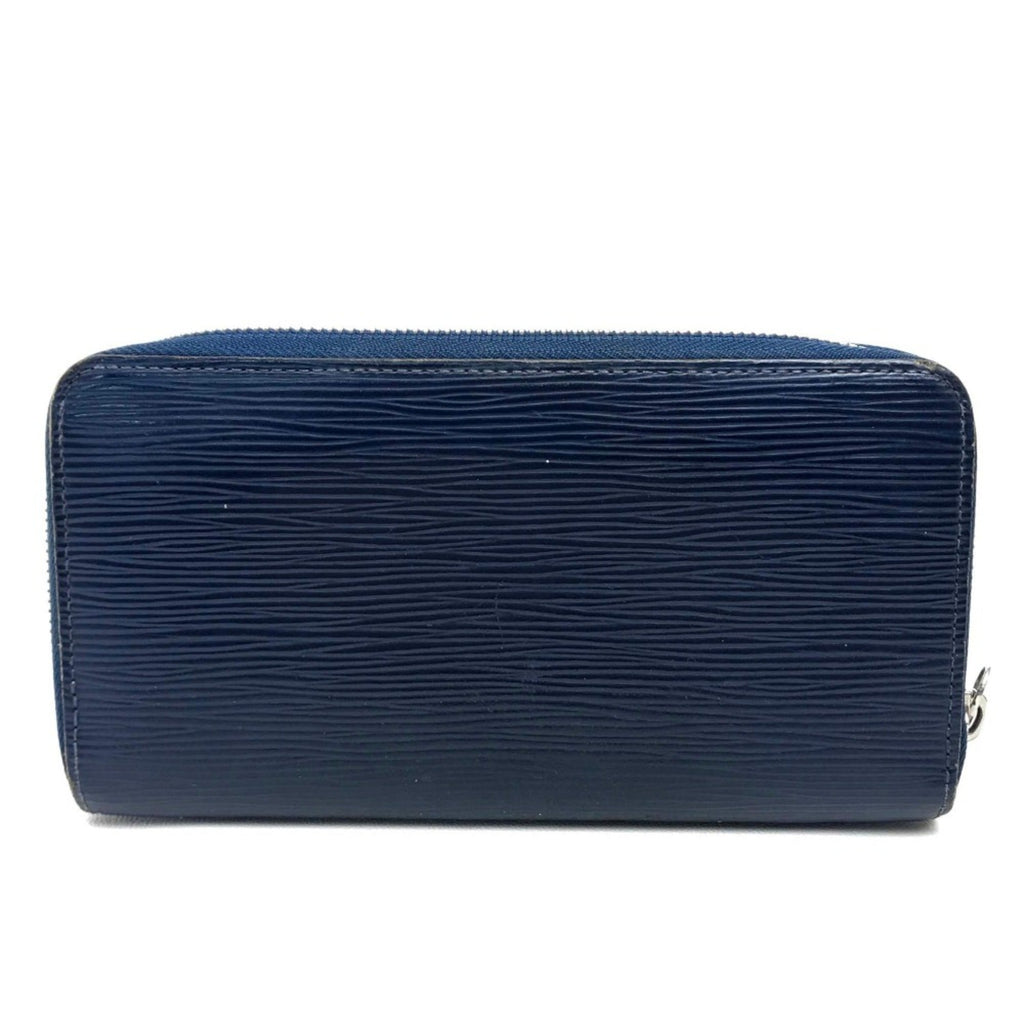 Louis Vuitton Blue Leather Long Wallet (Bi-Fold) (Pre-Owned)