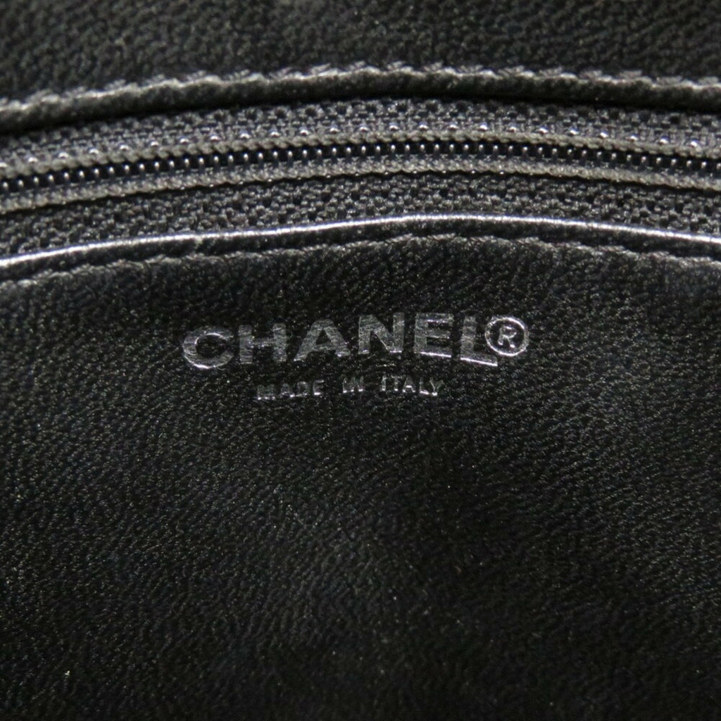 Chanel Black Grained Calfskin Tote Bag (Pre-Owned)