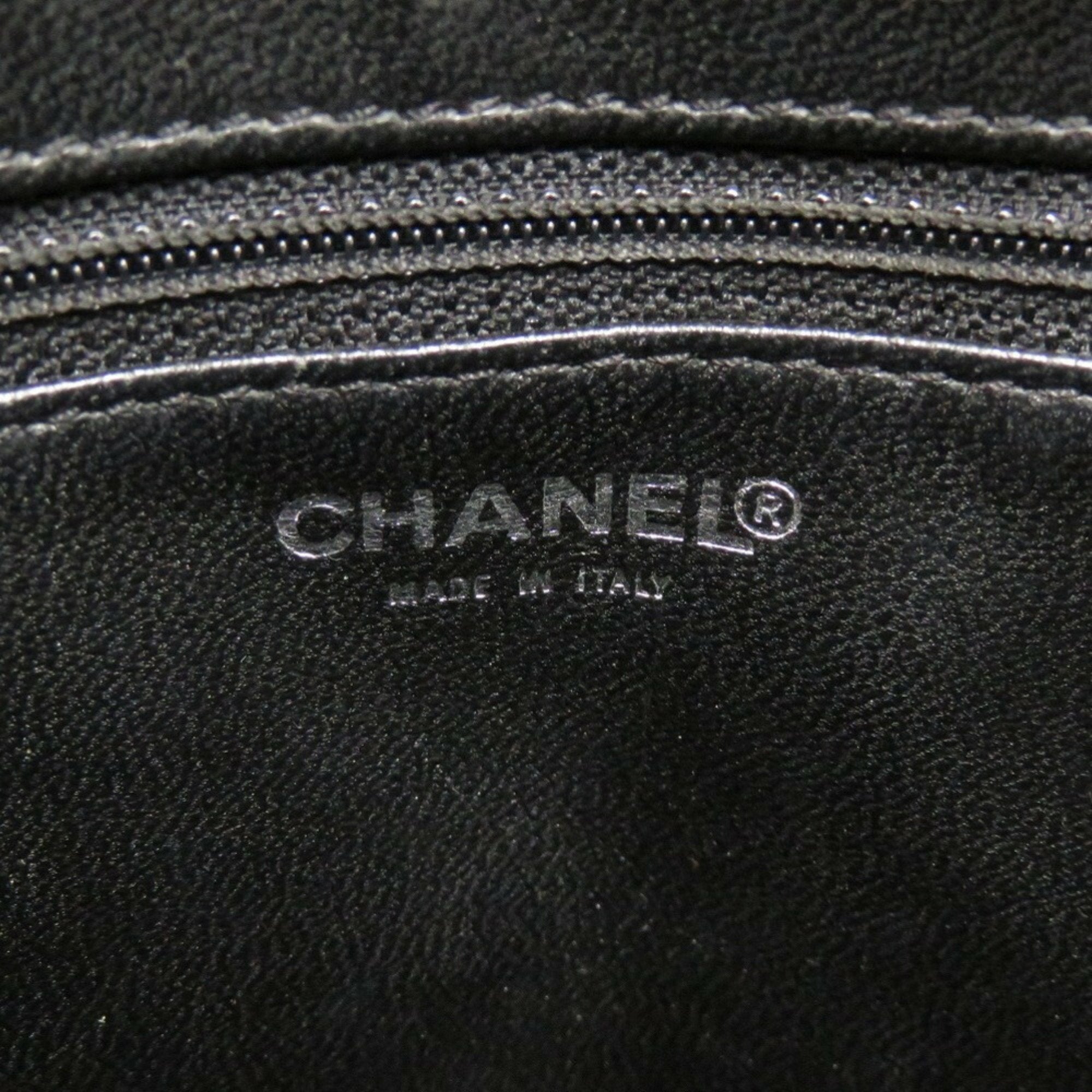 Chanel Black Grained Calfskin Tote Bag (Pre-Owned)