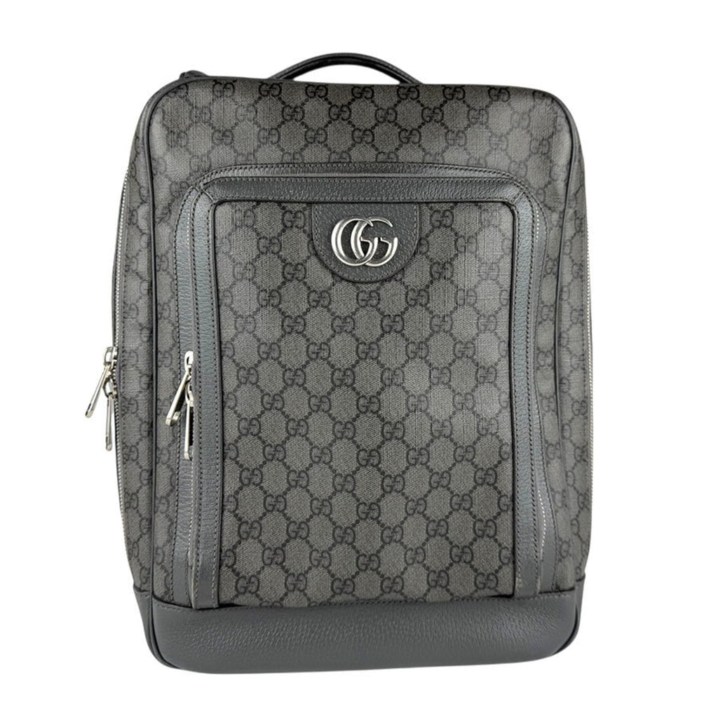 Gucci Gray Gg Supreme Backpack (Pre-Owned)