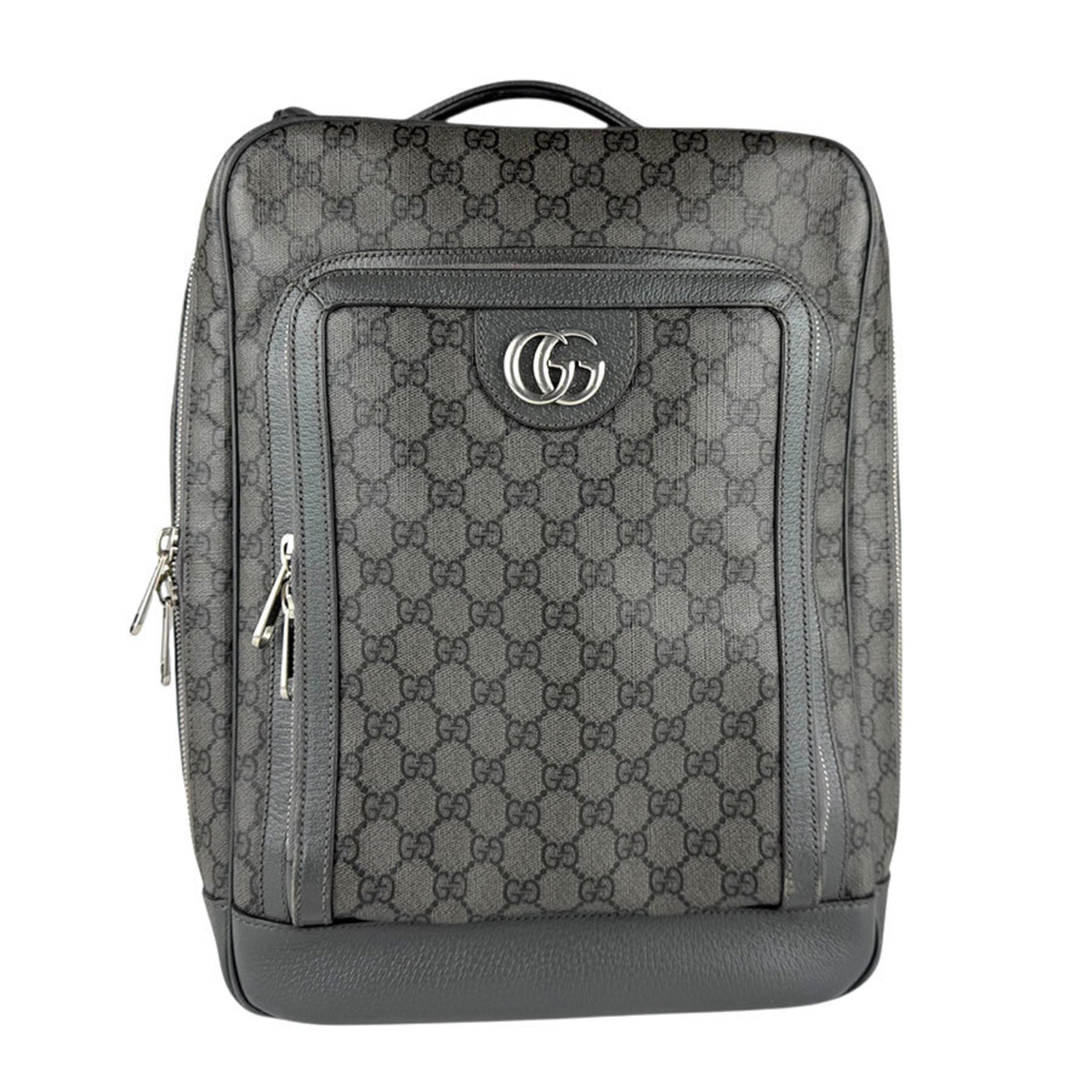 Gucci Gray Gg Supreme Backpack (Pre-Owned)