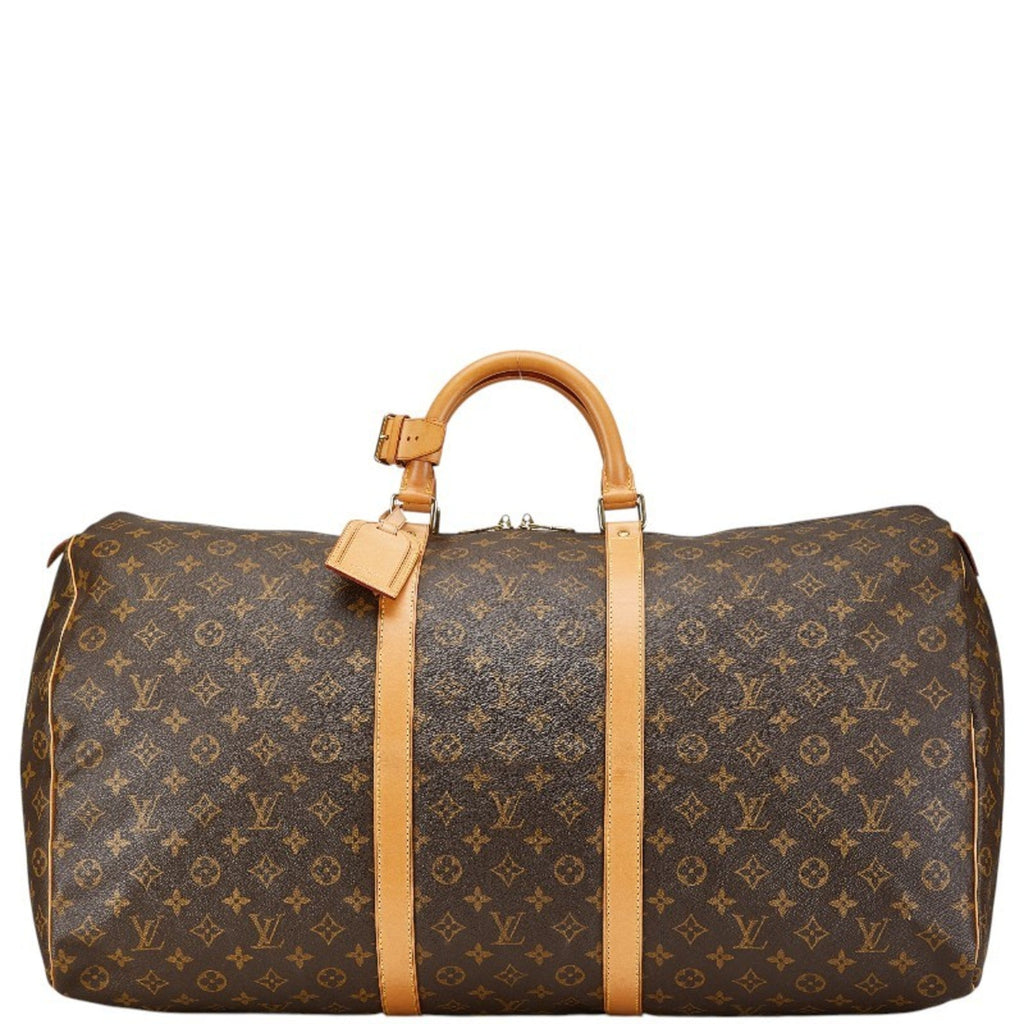 Louis Vuitton Brown Pvc Leather Boston Bag (Pre-Owned)