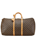 Louis Vuitton Brown Pvc Leather Boston Bag (Pre-Owned)