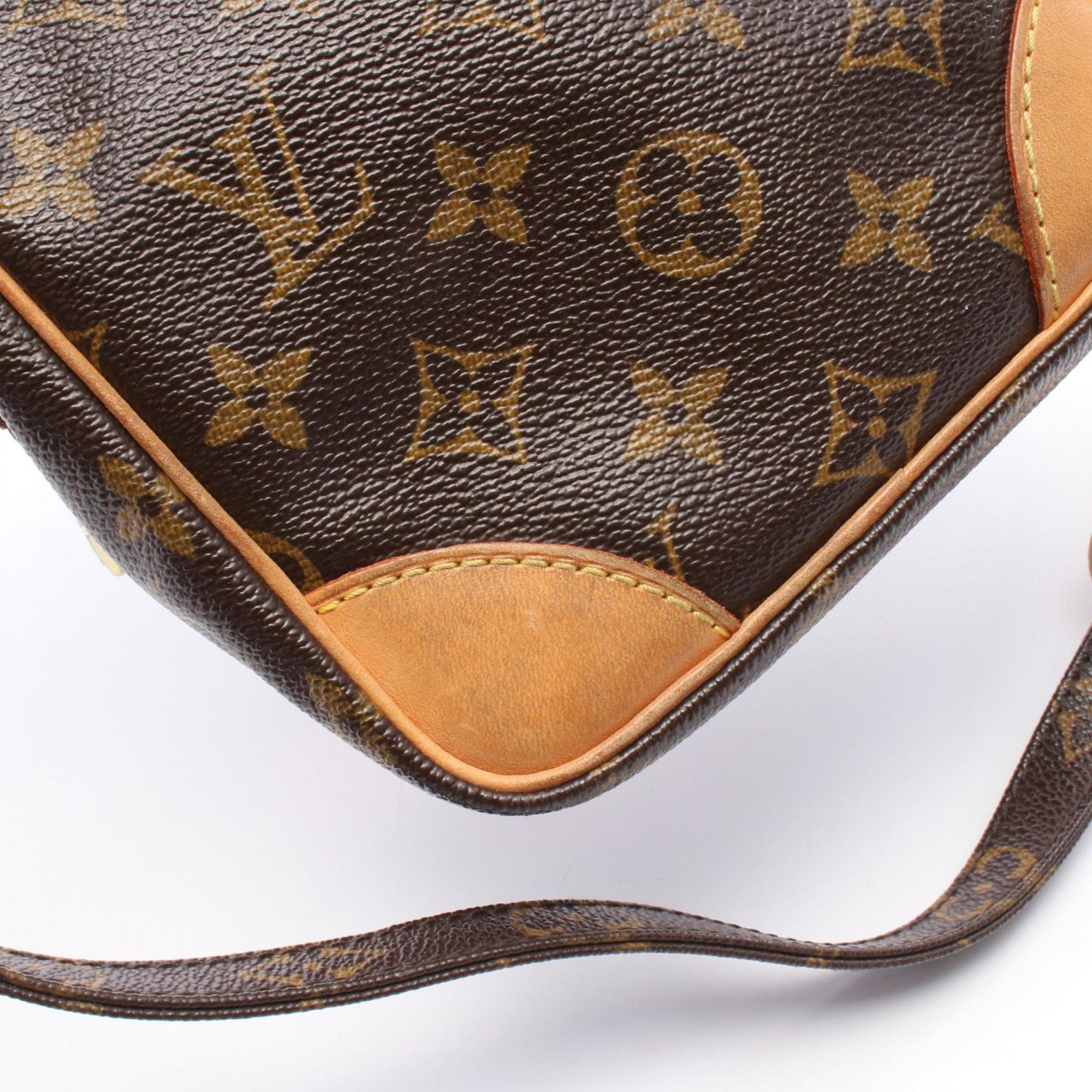 Louis Vuitton Monogram Brown Coated Canvas Leather Shoulder Bag (Pre-Owned)