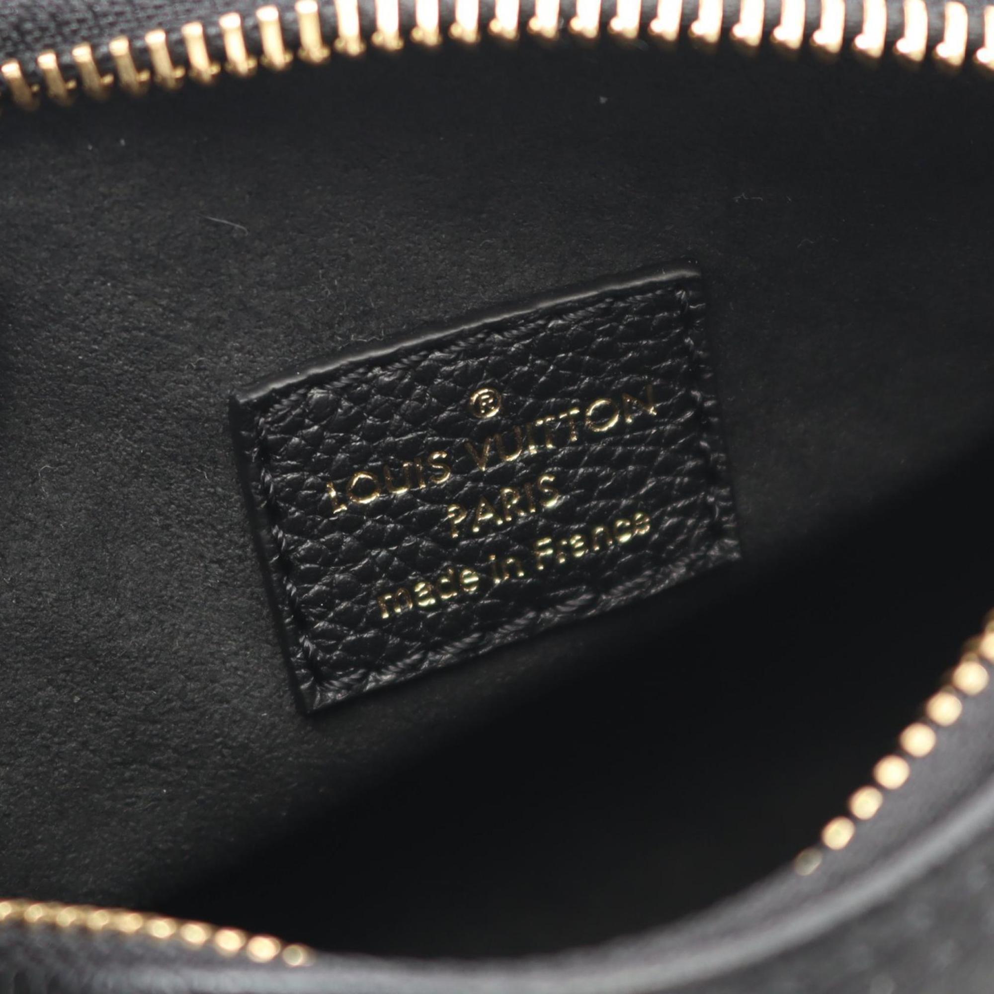 Louis Vuitton Black Leather Handbag (Pre-Owned)