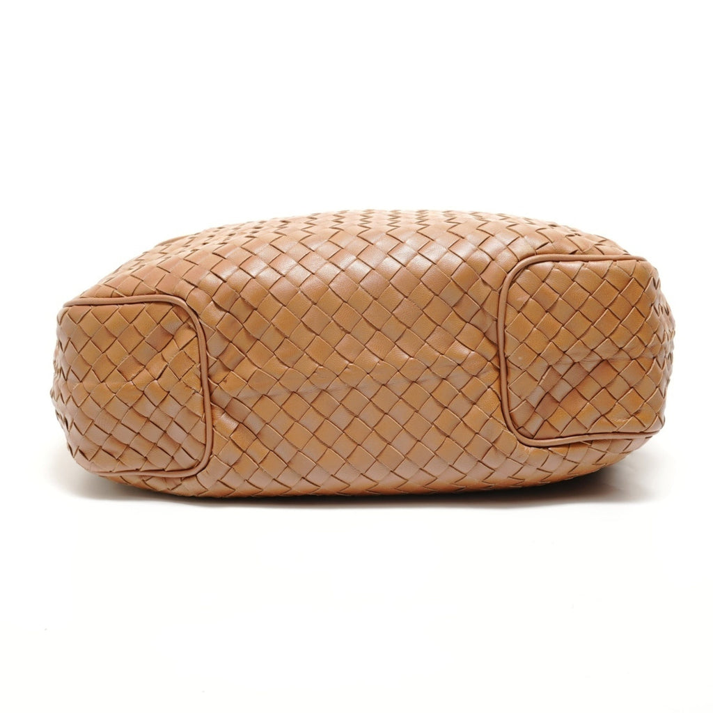 Bottega Veneta Intrecciato Brown Intrecciato Shoulder Bag (Pre-Owned)