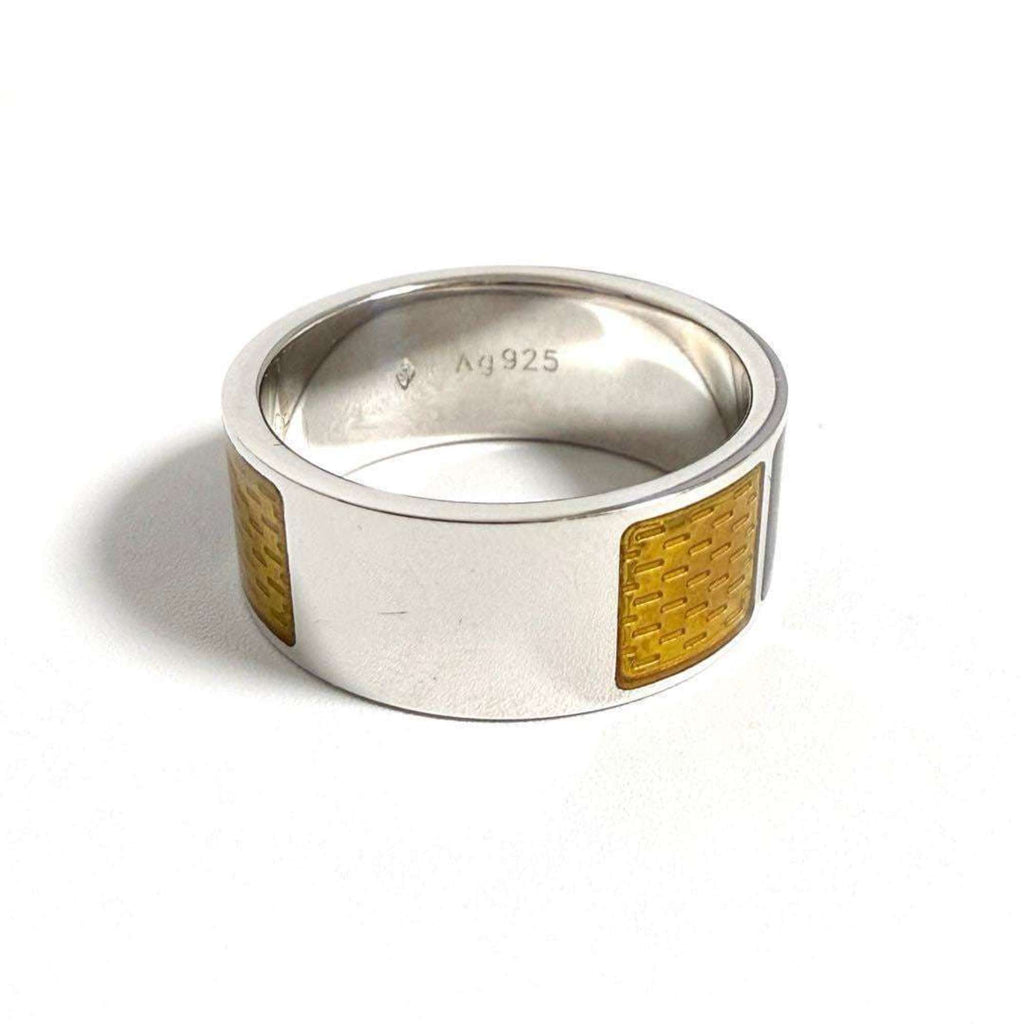 Louis Vuitton Silver 925 Band Ring (Pre-Owned)