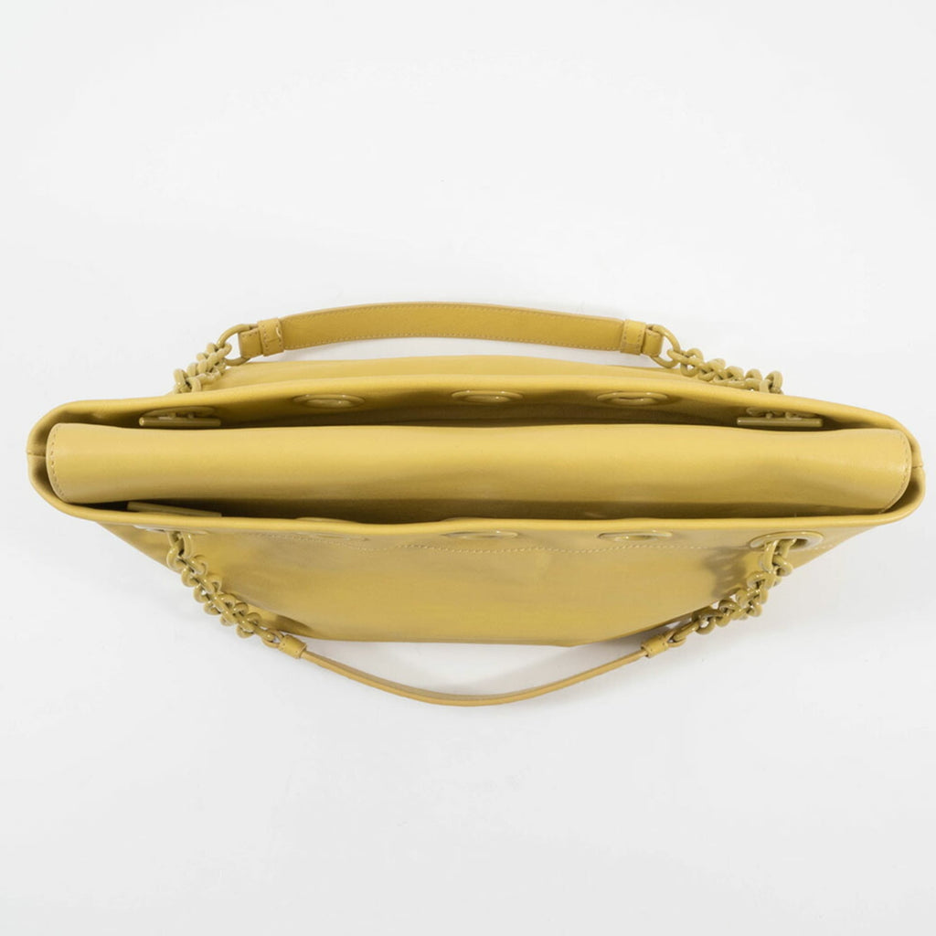 Bottega Veneta Yellow Leather Handbag (Pre-Owned)